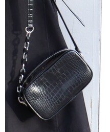 MURUA | クロコチェーンスクエアバッグ(ショルダーバッグ)