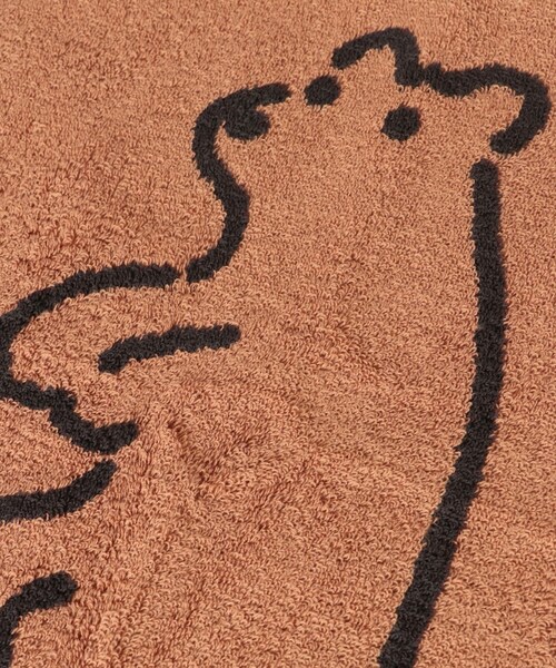URBAN RESEARCH(アーバンリサーチ)の「WARMGREYTAIL HANDTOWEL-HUGGY BEAR(タオル・メンズ・BRICK/CREAM・-)」の6枚目の写真