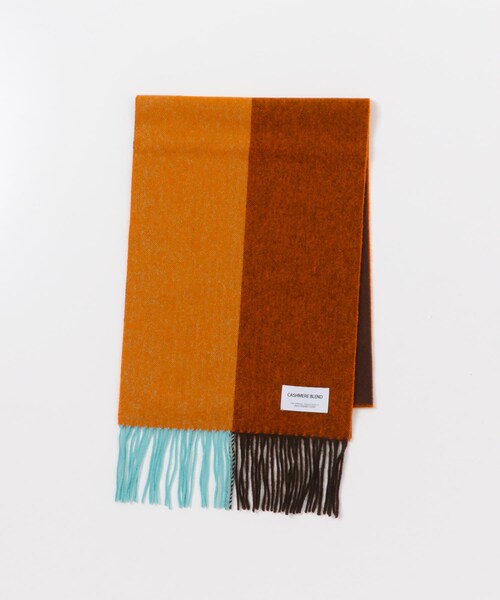 URBAN RESEARCH DOORS(アーバンリサーチドアーズ)の「カシミヤブレンドパネルマフラー(マフラー・メンズ・CHARCOAL/BROWN/BLUE/ORANGE・-)」の22枚目の写真