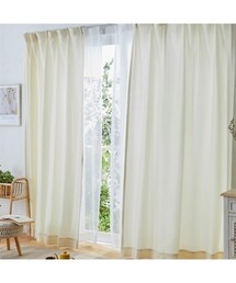 nissen | 【カーテンセット】カーテン＆レース４枚セット｜ワッフル(家具)