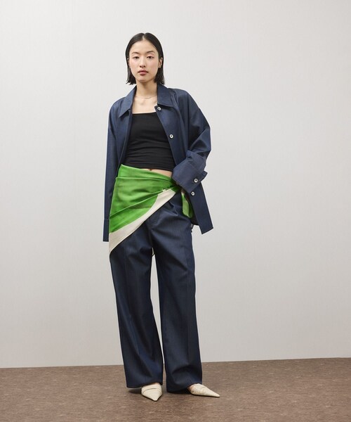 ADAM ET ROPE'（アダムエロペ）の「【OUR WACOAL×ADAM ET ROPE'】コットン混カップインベアトップキャミソール（キャミソール・レディース・ブラック/ホワイト/オリーブ・L/M/S）」の12枚目の写真