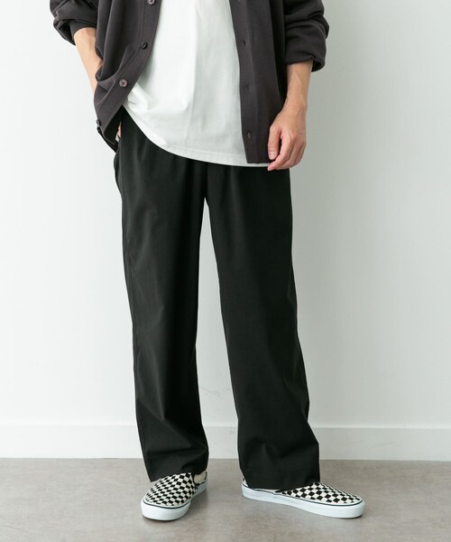 URBAN RESEARCH Sonny Label（アーバンリサーチサニーレーベル）の「リネンタッチポリエステルイージーパンツ（その他パンツ・メンズ・ブラック/チャコール/ネイビー・M/L）」の6枚目の写真