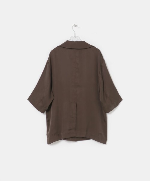 LAATO（ラート）の「open collar shirts（シャツ/ブラウス・レディース・ミスト/チョコレート・Free）」の9枚目の写真
