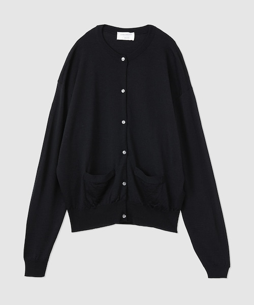 ROPE'（ロペ）の「JOHN SMEDLEY別注 CD（ジョンスメドレー別注/天竺ニットカーディガン）（カーディガン/ボレロ・レディース・ブラック/チャコール/ライトグレー/ベージュ/ワイン・36/38）」の14枚目の写真