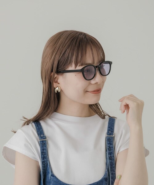 SMELLY（スメリー）の「ボスリントンサングラス（メガネ・レディース・M.BLK/BLK/Y.CLR/CLR・-）」の17枚目の写真