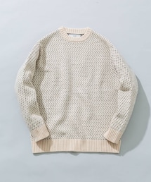 URBAN RESEARCH ROSSO | 『XLサイズあり』バーズアイ柄クルーネックニット(ニット/セーター)