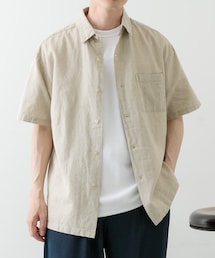 ITEMS URBANRESEARCH | 『セットアップ対応』天然素材リネンコットンレギュラーカラー半袖シャツ(シャツ/ブラウス)