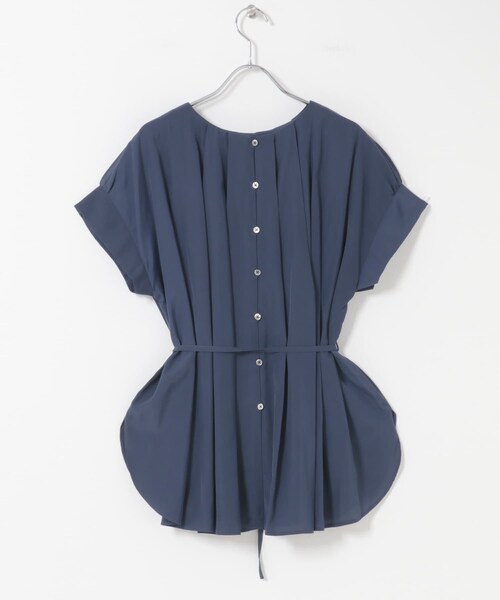 URBAN RESEARCH ROSSO（アーバンリサーチロッソ）の「『一部WEB限定カラー』タックデザインブラウス（シャツ/ブラウス・レディース・OFF/BROWN/KIWI/NAVY・Free）」の14枚目の写真