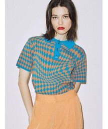 jouetie | ジャガードニットポロ(ニット/セーター)