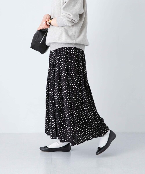 かぐれ（カグレ）の「ドットギャザースカート（スカート・レディース・BLACK・Free）」の4枚目の写真