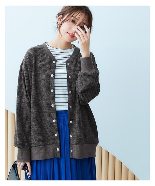 ボレロ風カーディガン miniministore ニットカーディガン レディース ボレロ風