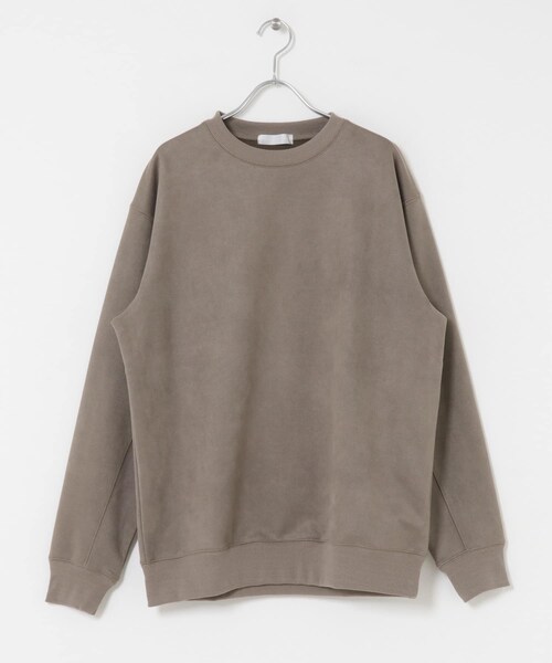 SENSE OF PLACE by URBAN RESEARCH（センスオブプレイスバイアーバンリサーチ）の「フェイクスエードクルーネックスウェット（スウェット・メンズ・GRAY/CHARCOAL/D.BROWN/GREIGE・M/L）」の16枚目の写真