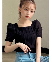 RESEXXY | マテリアルミックスショートニット(ニット/セーター)