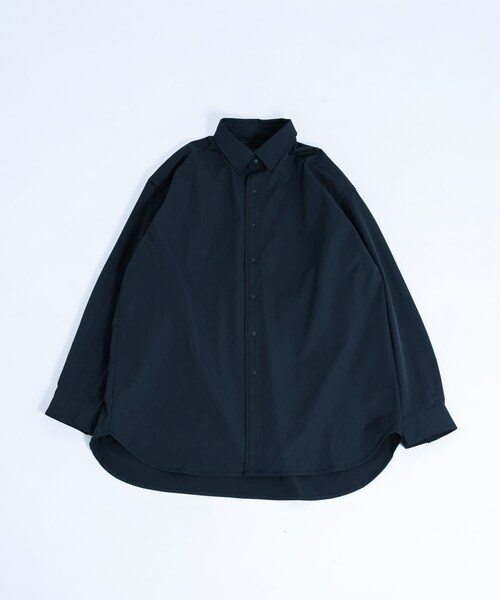 EKAL(エカル)の「SOLOTEXツイルレギュラーカラーシャツ(シャツ/ブラウス・メンズ・ネイビー/ブラック・M/L)」の14枚目の写真