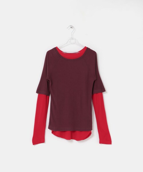 LAATO(ラート)の「layered color tee(Tシャツ/カットソー・レディース・ネズミ/バター/リップ・Free)」の14枚目の写真