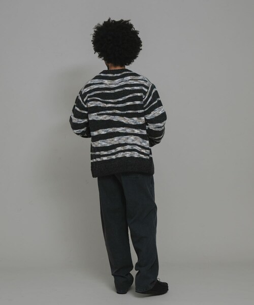 URBAN RESEARCH Sonny Label（アーバンリサーチサニーレーベル）の「ウール混スペースダイニットカーディガン（カーディガン/ボレロ・メンズ・ブラック/ネイビー/ベージュ・M/L）」の11枚目の写真