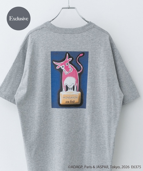 URBAN RESEARCH DOORS(アーバンリサーチドアーズ)の「『別注』Savignac×DOORS プリントTシャツ(Tシャツ/カットソー・メンズ・WHITE1/WHITE2/IVORY/WHITE3/TOP GRAY1/CHARCOAL2/CHARCOAL1/TOP GRAY2/MOCHA/OATMEAL/BLUE/LIGHT BLUE/NAVY/LAVENDER/VERMILLION・M/L/XL)」の6枚目の写真