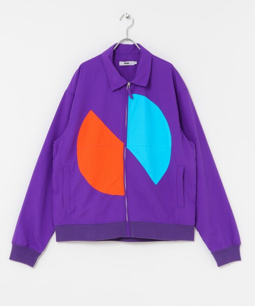 THE GOODLAND MARKET（ザグッドランドマーケット）の「WAX　NYLON ZIP JACKET（ブルゾン・メンズ・BLACK/PURPLE・M/L）」の3枚目の写真