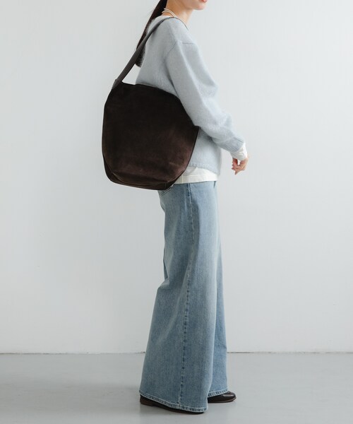 URBAN RESEARCH（アーバンリサーチ）の「ワンハンドルスウェードトートバッグ（トートバッグ・レディース・GREGE/D.BROWN・-0）」の8枚目の写真