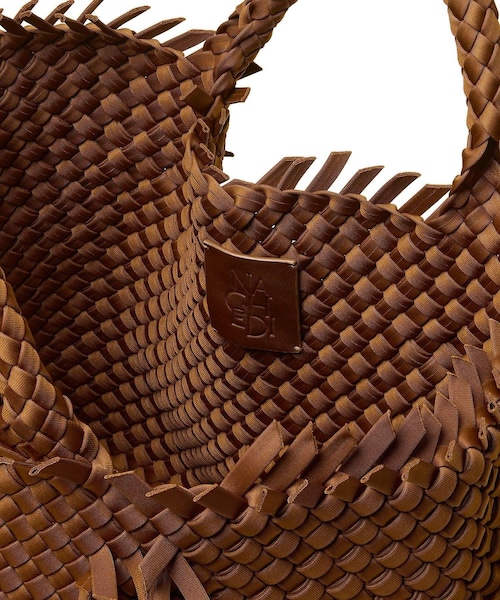 ADAM ET ROPE'（アダムエロペ）の「【J'aDoRe・一部店舗限定】【NAGHEDI（ナゲディ）】ST BARTHS medium TOTE（トートバッグ・レディース・ブラウン・F）」の14枚目の写真