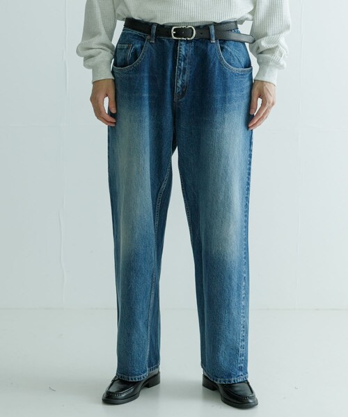 URBAN RESEARCH（アーバンリサーチ）の「CIOTA　Baggy 5 Pocket Pants（デニムパンツ・メンズ・MDB Damage・30/32/34）」の2枚目の写真