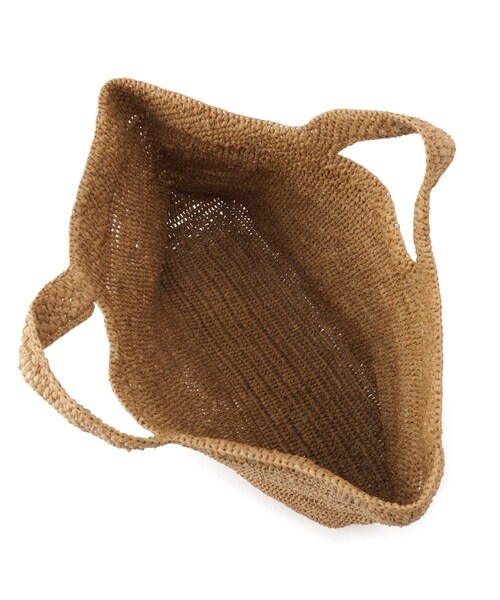 ADAM ET ROPE'（アダムエロペ）の「【J'aDoRe・店舗限定】【African Square（アフリカンスクエアー）】ラフィアかぎ編みバッグ（ハンドバッグ・レディース・ブラウン・F）」の11枚目の写真