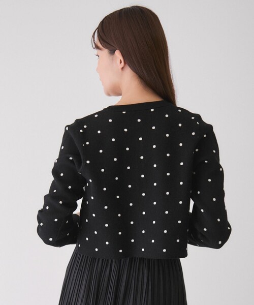 Jayro(ジャイロ)の「ドット柄カーディガン(カーディガン/ボレロ・レディース・ブラック系/グレー/ホワイト系・M)」の10枚目の写真
