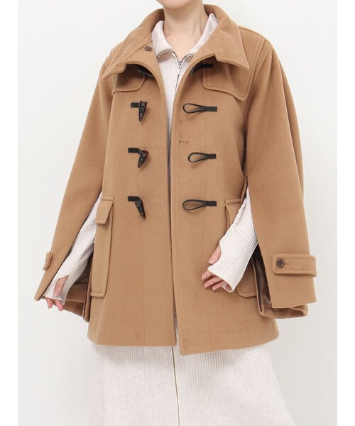 dazzlin（ダズリン）の「ミドルフレアダッフルコート（ダッフルコート・レディース・アイボリー/キャメル/ベージュ/イエロー/グリーン・F）」の15枚目の写真