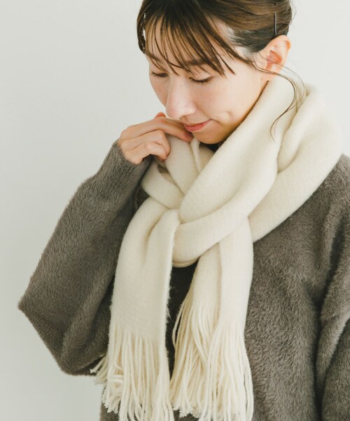 ITEMS URBANRESEARCH（アイテムズ アーバンリサーチ）の「ベーシックストール（ストール/ショール・レディース・CHA/OFF/MOC/YEL・FREE）」の7枚目の写真