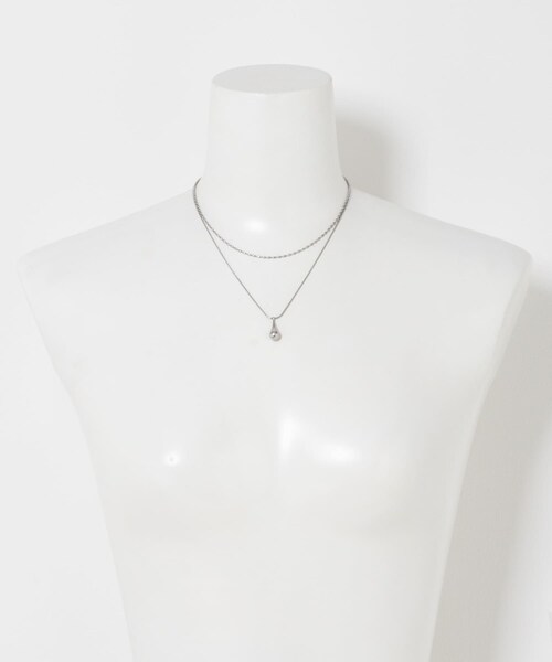 URBAN RESEARCH Sonny Label（アーバンリサーチサニーレーベル）の「ステンレス二連ドロップネックレス（ネックレス・レディース・シルバー/ゴールド・One）」の6枚目の写真