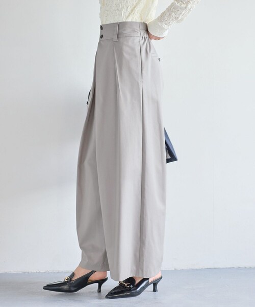 VIS（ビス）の「フロントタックデザインワイドパンツ（その他パンツ・レディース・ライトグレー/ベージュ・M/S）」の17枚目の写真
