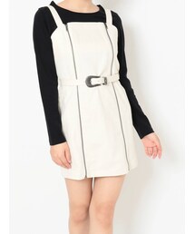 EVRIS | W ZIP ミニワンピース(ワンピース)