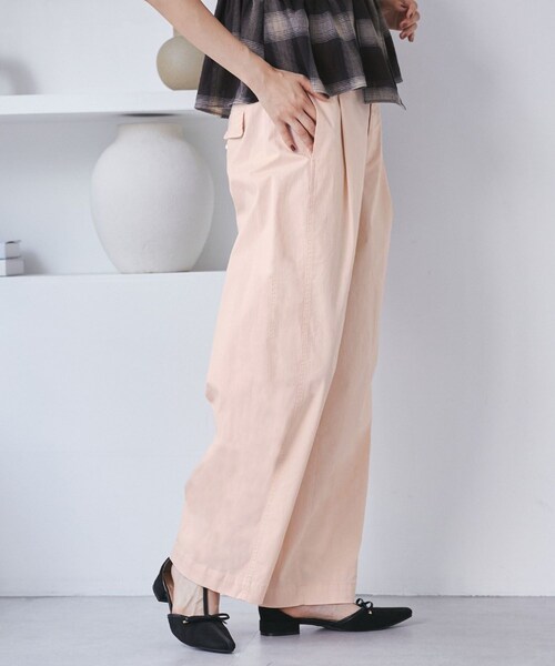 VIS（ビス）の「バレルシルエットコットンパンツ（その他パンツ・レディース・ブラック/ベージュ/ピンク・F）」の7枚目の写真