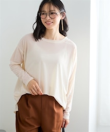 nissen | シアーベロアオーバーサイズトップス＜大きいサイズ有＞(Tシャツ/カットソー)