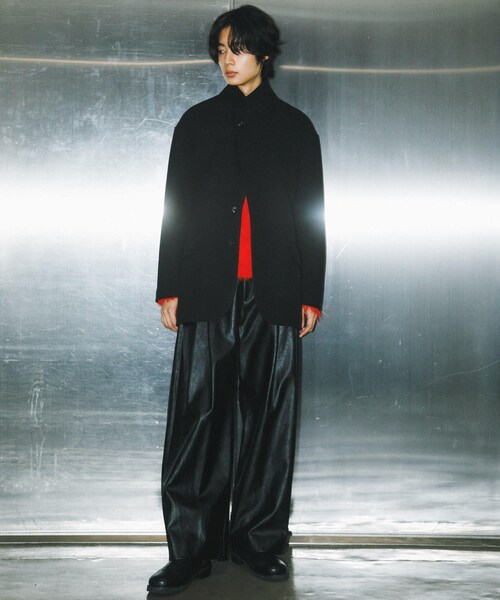 SENSE OF PLACE by URBAN RESEARCH(センスオブプレイスバイアーバンリサーチ)の「ルーズミドルジャケット(テーラードジャケット・メンズ・BLACK/CHARCOAL/GREIGE・M/L)」の11枚目の写真