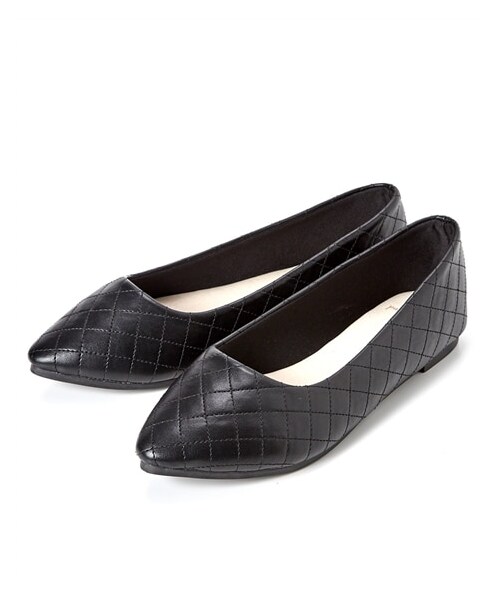 nissen（ニッセン）の「【ゆったり幅広】やわらかフラットパンプス（ワイズ４Ｅ）（パンプス・メンズ・黒(スエード調)/グレー(スエード調)/ネイビー(スエード調)/レオパード(スエード調)/オーク(スエード調)/バイオレット/ブラウン(クロコ型押し)/チェック柄/ツイード/黒(キルティング柄)/黒(スムース)/【移行済】シャンパンゴールドグリッタ/黒(エナメル調)/グレージュ(エナメル調)/ネイビーデニム/シルバー(グリッター)/ラベンダー(スエード調)/ブルー(スエード調)/グレーヘンプ(生地)/ベージュ(パイソン柄)/ホワイト(スムース)/キャメル(メッシュ型押し)/イエロー(スムース)/オリーブ(スエード調)/オーク(スムース)/【移行済】グレイッシュブルー(スムース)/グレイッシュブルー(スムース)/【移行済】ベージュ(クロコ型押し)/カーキ(スエード調)/オレンジブラウン(スエード調)/シルバー/アプリコット(スエード調)/パイソン柄/【移行済】アイスグレー(スムース)/チョコブラウン(スエード調)/ピスタチオ(スエード調)/くすみパープル(スエード調)/黒(クロコ型押し)/ブラウン(チェック柄)/アイボリー(スムース)/シャンパンゴールド/黒生地・M=23.0~23.5cm/4E/L=24.0~24.5cm/4E/LL=25.0~25.5cm/4E/3L=26.0~26.5cm/4E）」の9枚目の写真