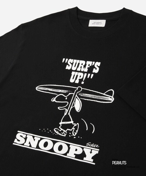Saturdays NYC(サタデーズ ニューヨークシティ )の「SNYC x SNOOPY SURF T(Tシャツ/カットソー・レディース・ブラック/ホワイト・L/M/S/XL)」の12枚目の写真