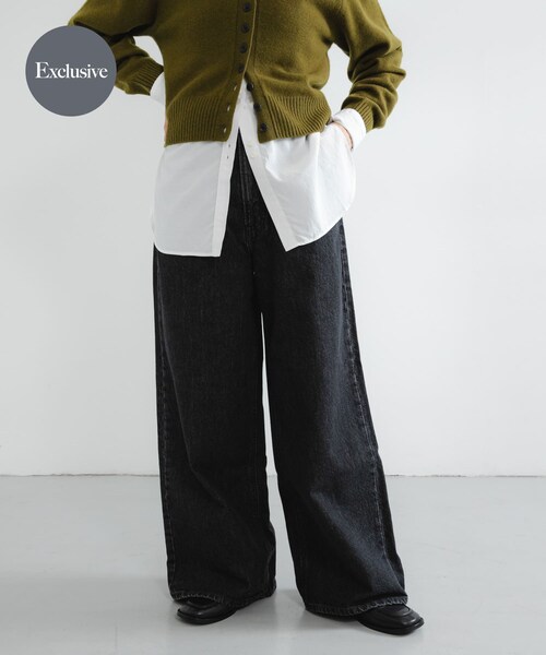 URBAN RESEARCH(アーバンリサーチ)の「『別注』Lee101×URBAN RESEARCH BAGGYPANTS(デニムパンツ・レディース・淡BLACK/BLACK・XS/S/M/L)」の1枚目の写真