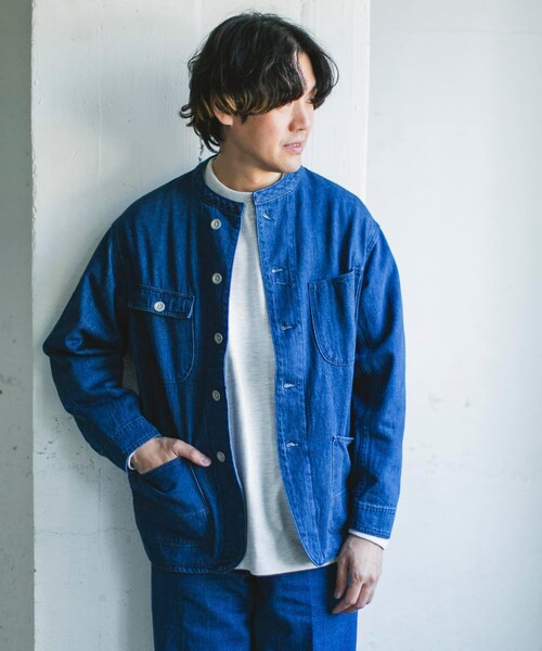 URBAN RESEARCH DOORS（アーバンリサーチドアーズ）の「Denim Chore Jacket（デニムジャケット・メンズ・INDIGO/ONE WASH・M/L/XL）」の9枚目の写真