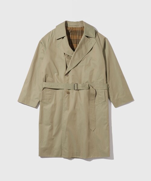ADAM ET ROPE'(アダムエロペ)の「【blurhms/ブラームス】Cotton Gabardine Trench Coat(ダウンジャケット/コート・メンズ・カーキ・3/4)」の2枚目の写真