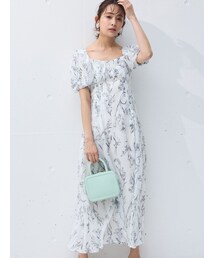 MERCURYDUO | ボタニカルフラワーロングワンピース(ワンピース)