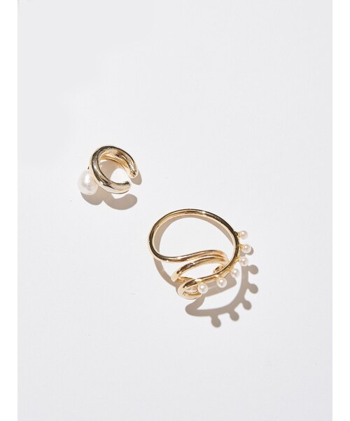 ELENDEEK（エレンディーク）の「ASYMMETRY EAR CUFF（イヤーカフ・レディース・シルバー/ゴールド・F）」の11枚目の写真