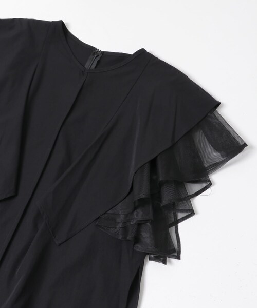 URBAN RESEARCH ROSSO（アーバンリサーチロッソ）の「ELENDEEK　MESH LAYERED SLEEVE BLOUSE（シャツ/ブラウス・レディース・O.WHT/BLK・Free）」の13枚目の写真