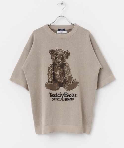 ITEMS URBANRESEARCH(アイテムズ アーバンリサーチ)の「Teddy Bear クルーネックサマーニット(ニット/セーター・メンズ・BEG/GRN/NVY・M/L)」の22枚目の写真