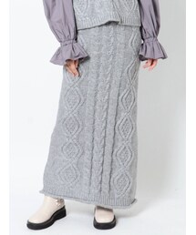 merry jenny | ケーブルニットスカート(スカート)