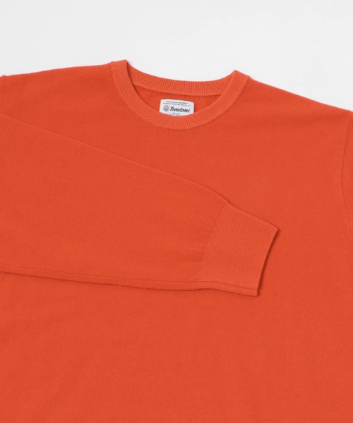 URBAN RESEARCH（アーバンリサーチ）の「Yonetomi　Spiber NEW BASIC KNIT PULLOVER（ニット/セーター・メンズ・24ORANGE/14BLACK/63NAVY・3/4）」の17枚目の写真