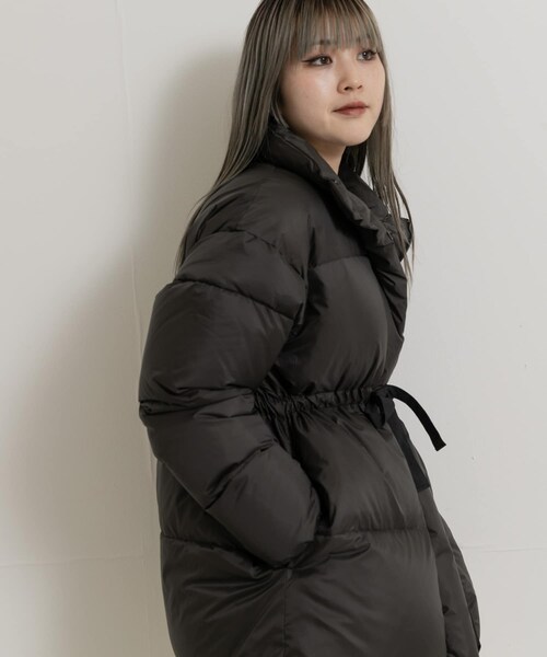 THE GOODLAND MARKET（ザグッドランドマーケット）の「KWD　MIDDLE DOWN JACKET（その他アウター・レディース・Black/White/Beige・FREE）」の7枚目の写真