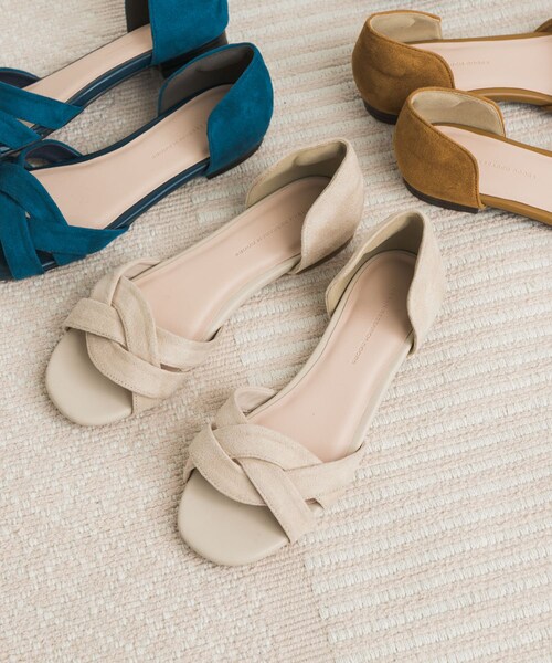 URBAN RESEARCH DOORS（アーバンリサーチドアーズ）の「『一部WEB限定カラー』セパレートフラットサンダル（サンダル・レディース・L.BEIGE/BLACK/CAMEL/BLUE・36/37/38）」の21枚目の写真