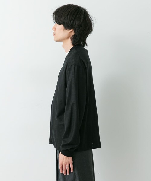 URBAN RESEARCH DOORS(アーバンリサーチドアーズ)の「marka CARDIGAN(カーディガン/ボレロ・メンズ・WHITE/BLACK・1/2)」の14枚目の写真
