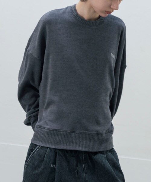 URBAN RESEARCH(アーバンリサーチ)の「SEE SEE CREW KNIT (KNIT SEW)(ニット/セーター・メンズ・BLACK/CHARCOAL/NAVY・M/L/XL/XXL)」の13枚目の写真